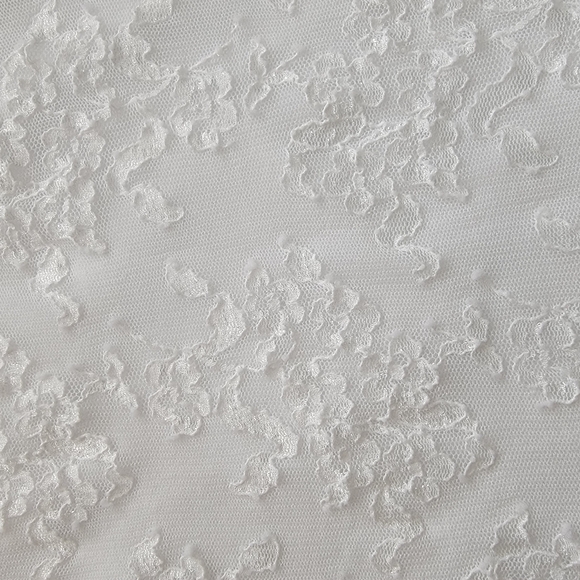 White Lace Cocktail Dress Sz 12 - Picture 5 of 8